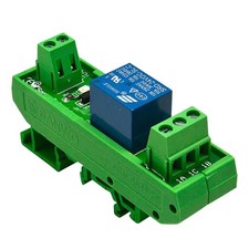 Carte relais Din Rail 1 canal 30VDC 250VAC 5/12/24V relais relais électromagné