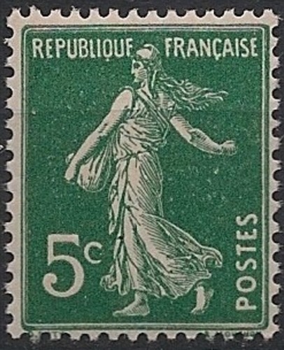 Timbre france 137 semeuse - 137**,