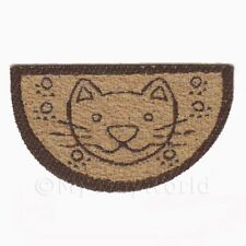 Maison de Poupées 43mm Demi Lune Chat Welcome (Bienvenue) Tapis