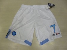 1613 TG XXL FOOTBALL NAPOLI 2012 SHORTS 7 CAVANI MACRON PANTALONCINO