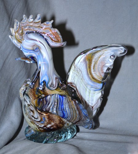 Grand figure verre coq - figure,