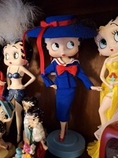 Poupée porcelaine Betty Boop Allure Danbury chapeau habillé bleu 4 juillet