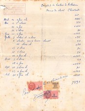 FACTURE  1950 MARECHALERIE