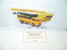1 fiche + certif. DINKY TOYS ATLAS repro ref 25 JJ  1, ford calberson FRANCE