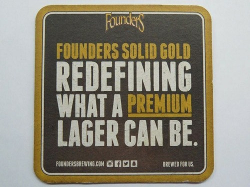 Sous verre bière founders - bière,