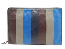 NEUF SAC POCHETTE A MAIN BALENCIAGA 480992 EN CUIR MULTICOLORE CLUTCH BAG 570€