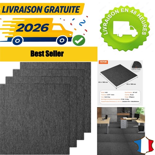 Vevor dalles moquette 50x50 - moquette,