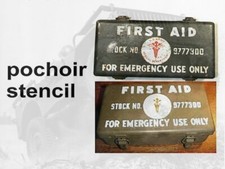 POCHOIR STENCIL CAISSE FIRST