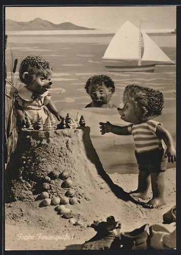 Carte postale hérisson