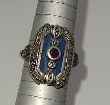 Bague Art Déco T54 Argent