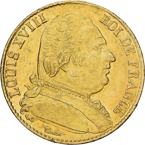 France louis xviii - france,, francs