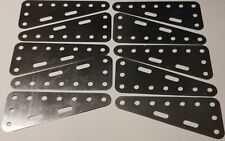 '' MECCANO '' LOT DE 10 PLAQUES FLEXIBLES TRIANGULAIRES 3X7 TROUS    ref  224