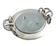 Auth HERMES Bougeoir étui accessoire Chaîne D'Ancre argent sterling #3183