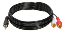 NEW 3.5mm Jack To 2 Rca Stereo