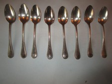 8 cuillères à café en métal argenté CHRISTOFLE