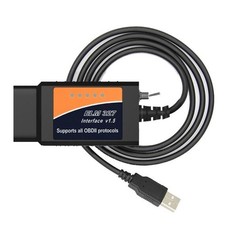 Câble de diagnostic de voiture OBD ELM327 V1.5 avec USB et commutateur
