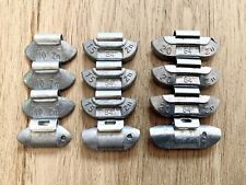 lot 12 plombs zinc - masses de 10 15 20G pour équilibrage pneus auto jantes