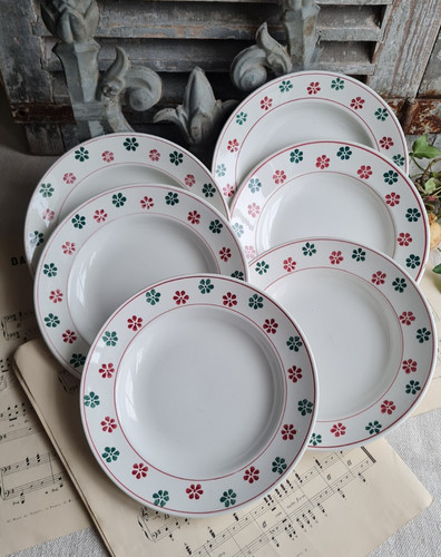 Anciennes assiettes creuses - 6,