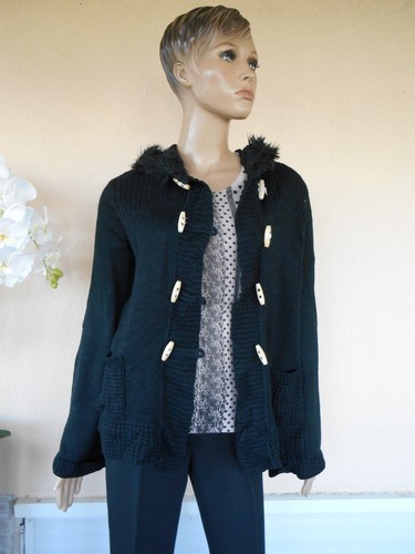 Gilet veste cardigan noir - veste,