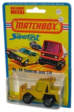 Matchbox Superfast (1976) Lesney Jaune Sambron Jack Lift Construction Vintage