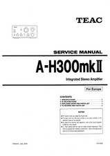 Service Manuel D'Instructions