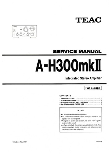 Service manuel instructions - service,