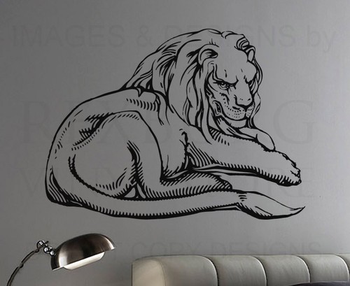 Lion large wall decal - large, vinyl