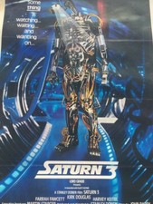 POSTER ORIGINAL DE COLLECTION ENTOILE FILM SATURNE 3 DE STANLEY DONEN