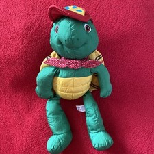 ??PELUCHE JEMINI TORTUE FRANKLIN PUFFALUMP TOILE  PARACHUTE 35 CM NEUF