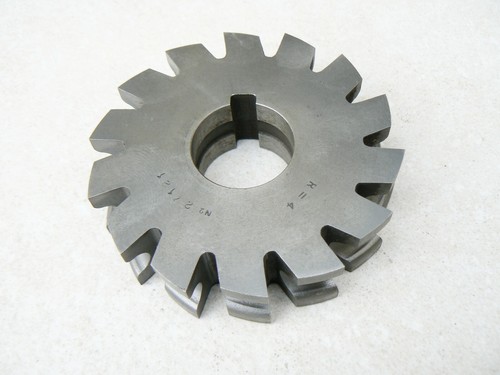 Fraise concave demi cercle - demi, r=4
