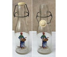 BOUTEILLE DE LAIT EN VERRE BLANC  - 0,5 litres - ANCIEN - VINTAGE