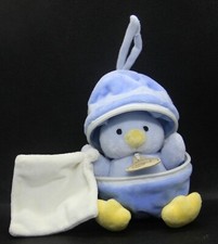 doudou poussin œuf bleu mouchoir blanc baby nat' babynat'   état neuf  