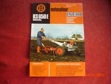 ANCIEN  PROSPECTUS PUBLICITAIRE MOTOCULTEUR   ISEKI  KS 650 E  DIESEL