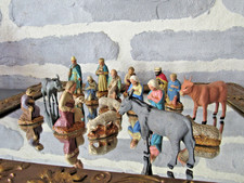 LOT de Santons DEVINEAU moutons Vierge Roi Mage - Crèche de Noel  - 18 pièces