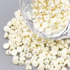 300 PERLES CABOCHON Demi Rond