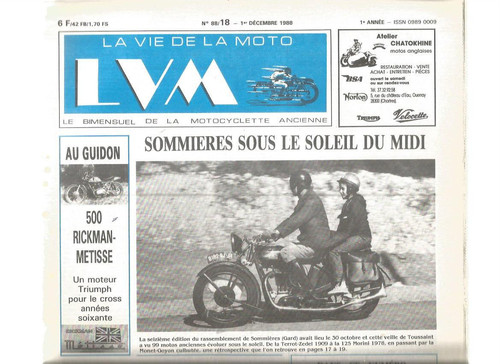 Vie moto n 88 - de, n°88-18