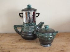 Cafetière filtre et sucrier en grès du Morvan Petit Masse