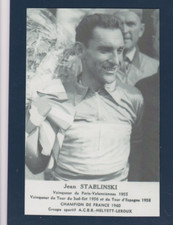 CYCLISME repro PHOTO cycliste JEAN STABLINSKI Champion de France