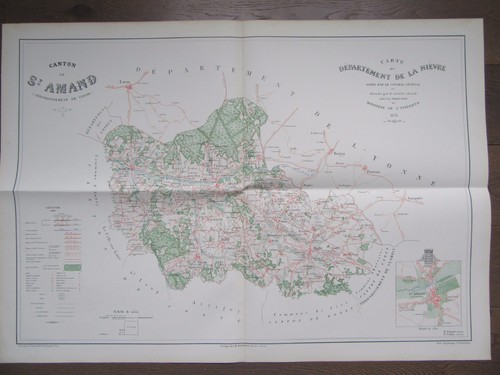 Carte geographique ancienne - carte,