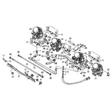 HONDA CBR 1000 F HURRICANE 1987-1999 Kit n°1 vis BTR inox carburateurs CBR1000