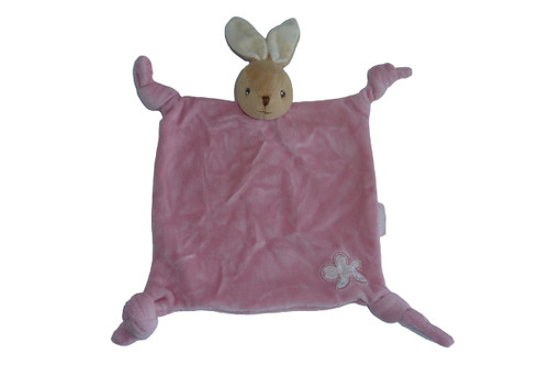 Doudou lapin plat rose - , bon