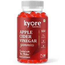 Kyore Nutritions ACV Gummies avec mère | Vinaigre de cidre de pomme 30 gummie...