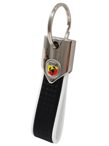 Porte clés abarth carbone - porte-clés,