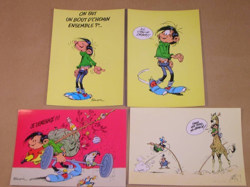 Lot cartes postales gaston - cartes,