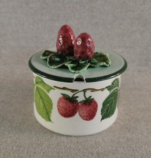 BELLE BOITE CONFITURIER EN CERAMIQUE FAIENCE DE PERRET GENTIL MENTON PGM 20 EME