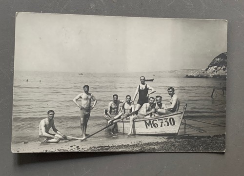Carte photo ancienne hommes - photo,