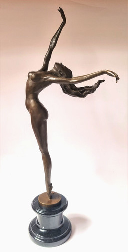 Bronze sculpture danseuse nues - bronze,