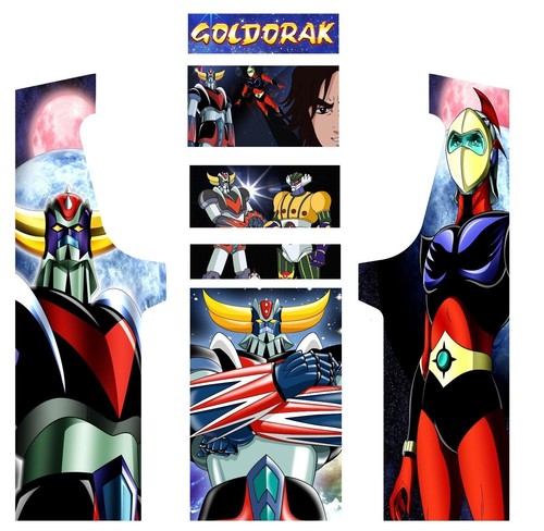 Stickers goldorak pour borne - pour,