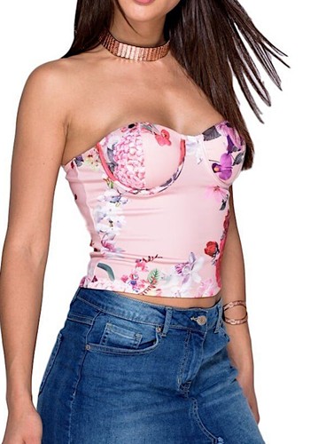 Top corset sans manches - top,
