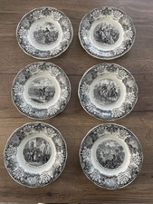 6 anciennes assiette sen